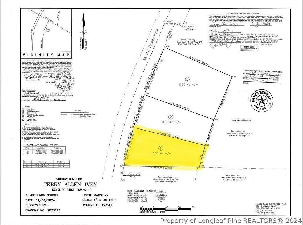 0.53 Acres of Land for Sale in Fayetteville, North Carolina