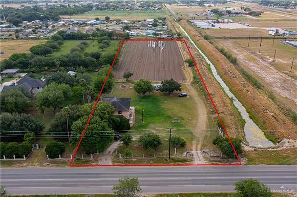 4.8 Acres of Residential Land with Home for Sale in Edinburg, Texas