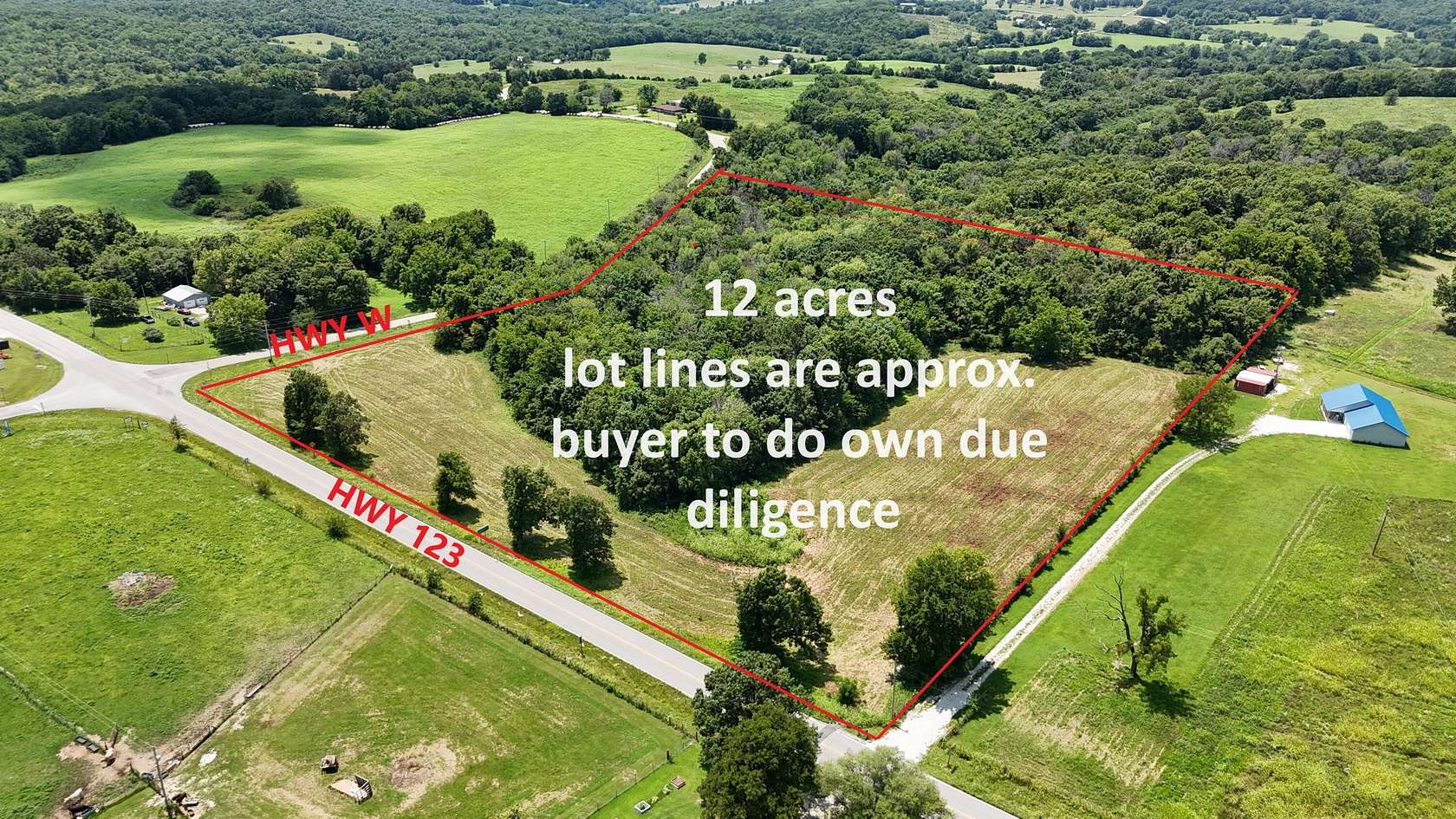 12.4 Acres of Land for Sale in Walnut Grove, Missouri