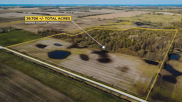 39.7 Acres of Land for Sale in Wheatfield, Indiana