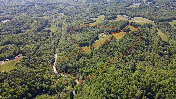 75.7 Acres of Agricultural Land with Home for Sale in Westfield, North Carolina
