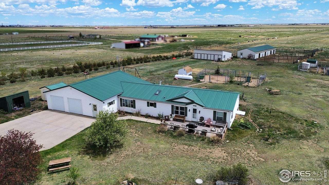 33.8 Acres of Land with Home for Sale in Nunn, Colorado