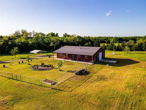 10 Acres of Land with Home for Sale in McLoud, Oklahoma