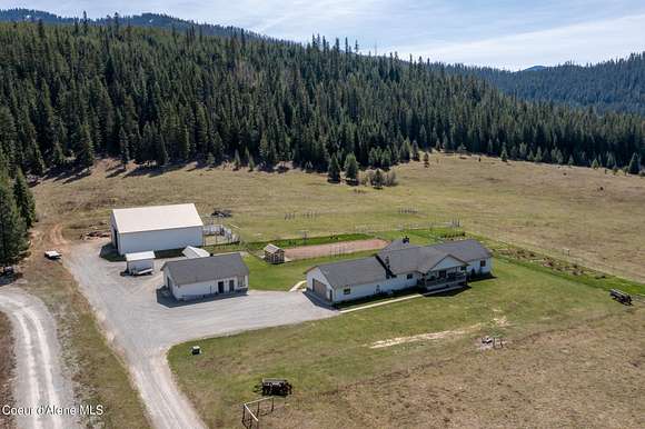 10 Acres of Residential Land with Home for Sale in Wallace, Idaho