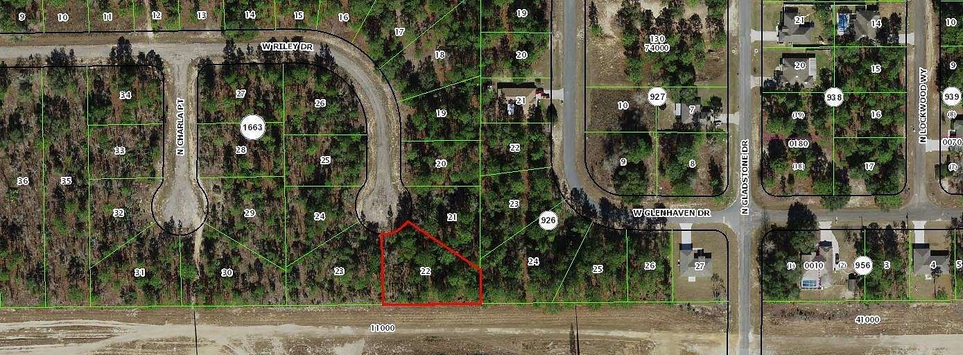 0.44 Acres of Residential Land for Sale in Citrus Springs, Florida
