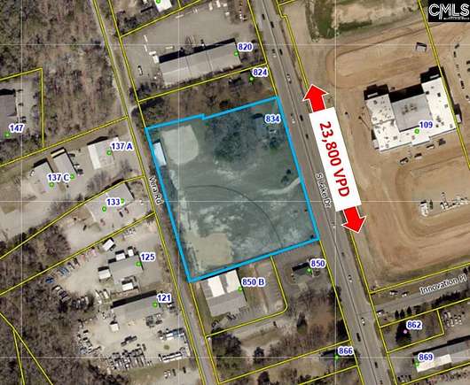3.8 Acres of Commercial Land for Sale in Lexington, South Carolina