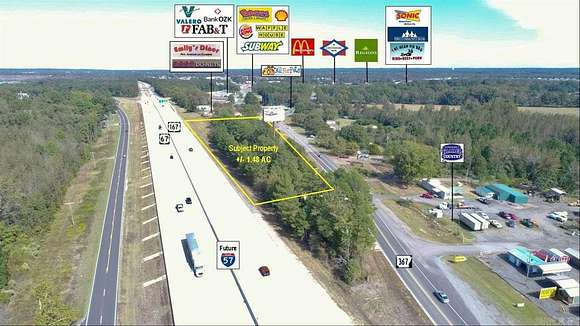 1.5 Acres of Commercial Land for Sale in Cabot, Arkansas
