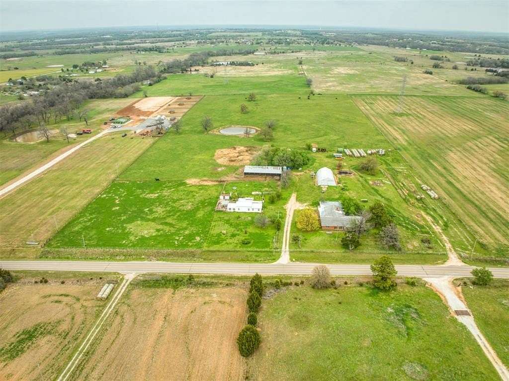 30 Acres of Agricultural Land with Home for Sale in Meeker, Oklahoma