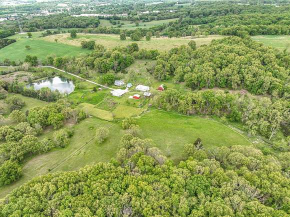 44 Acres of Land with Home for Sale in Hartville, Missouri