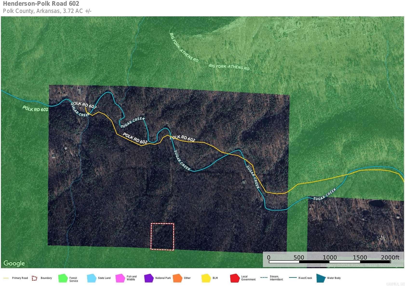 3.7 Acres of Land for Sale in Mena, Arkansas