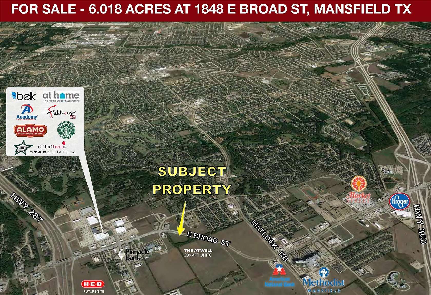 6 Acres of Commercial Land for Sale in Mansfield, Texas