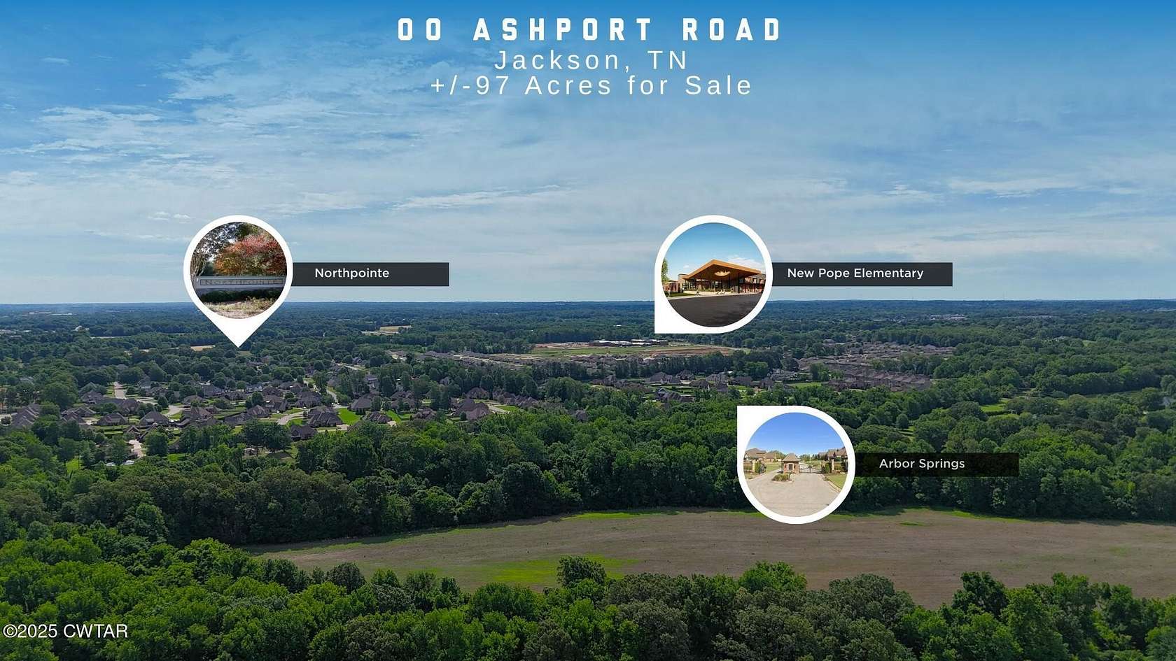 97 Acres of Land for Sale in Jackson, Tennessee