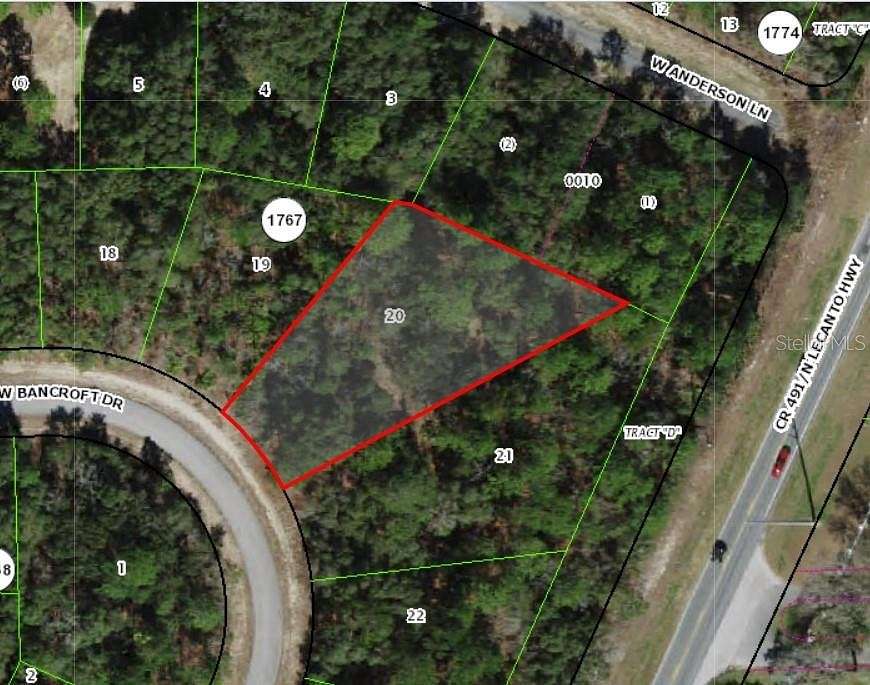 0.56 Acres of Residential Land for Sale in Citrus Springs, Florida