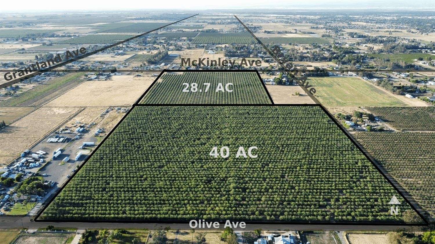 40 Acres of Agricultural Land for Sale in Fresno, California