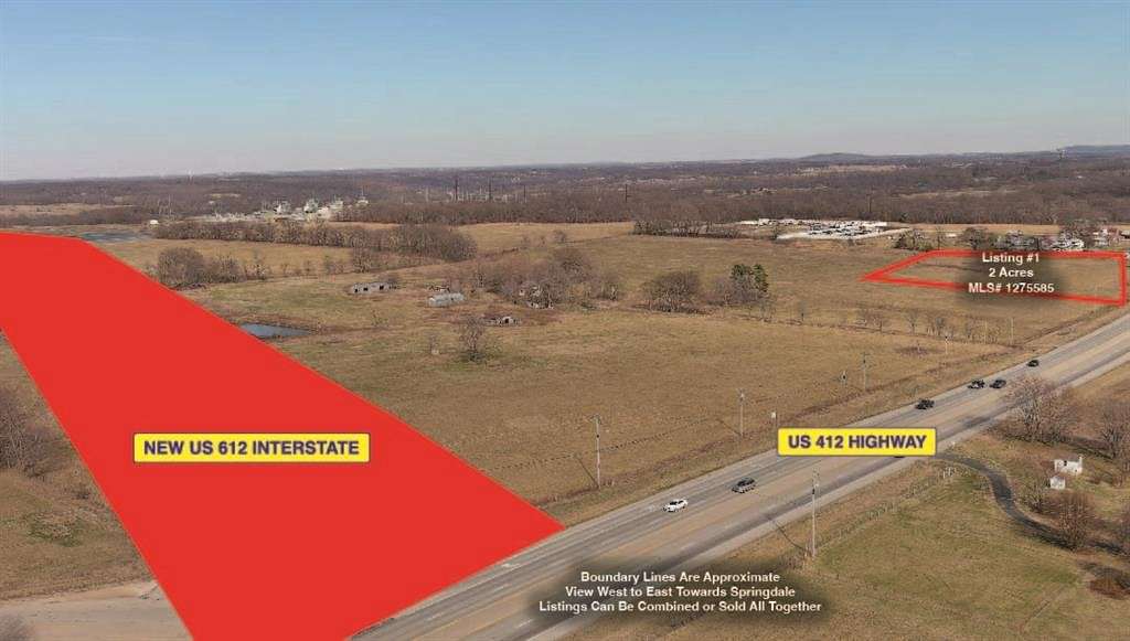 2 Acres of Commercial Land for Sale in Tontitown, Arkansas