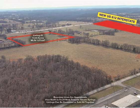 13.7 Acres of Commercial Land for Sale in Tontitown, Arkansas
