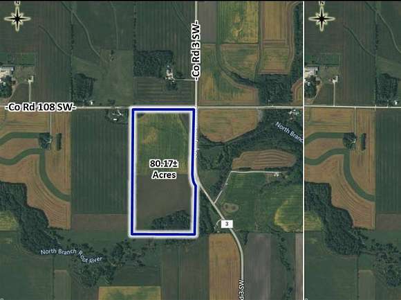 80.2 Acres of Agricultural Land for Sale in Stewartville, Minnesota